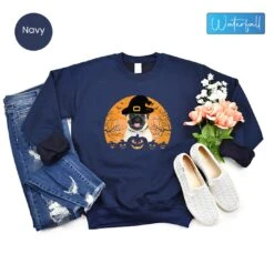 Pug Head Halloween, Pumpkin Dog Breed Lovers Sweatshirt, Costume Orange Pumpkin With Pug, Pug Mom Sweatshirt,Pug Halloween Long Sleeve Shirt -Fashion Clothing Store il fullxfull.5186001208 5g3h