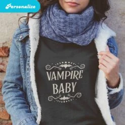 Vampire Baby Sweatshirt, Spooky Season Sweatshirt, Comfortable And Cozy Sweatshirt, New Halloween Design, Dark Moon And Bat Design