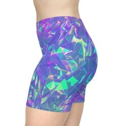 Holographic Biker Shorts, Gym Shorts, Exercise Shorts, Fitness Shorts, Yoga Shorts, Women's Biker Shorts, Running Shorts, Colorful Shorts -Fashion Clothing Store il fullxfull.5229837897 t8zk
