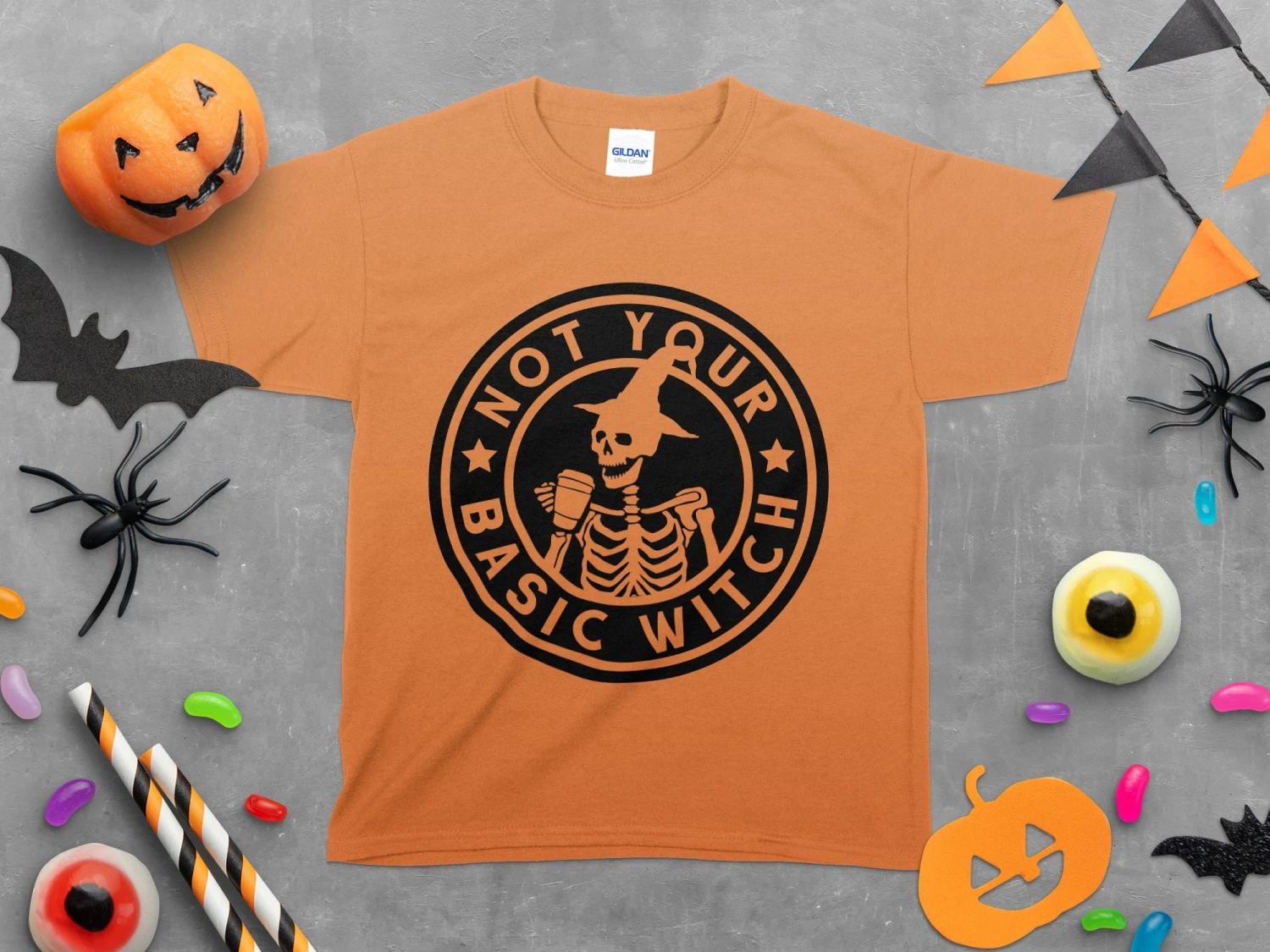 Not A Basic Witch T-Shirt: Ghosts, Witches, Mystery, Salem, Funny, Witchy, Horror, Spooky, Skeleton, Halloween, Costume, Pumpkin, Ghost 5 Not A Basic Witch T-Shirt: Ghosts, Witches, Mystery, Salem, Funny, Witchy, Horror, Spooky, Skeleton, Halloween, Costume, Pumpkin, Ghost - Image 5