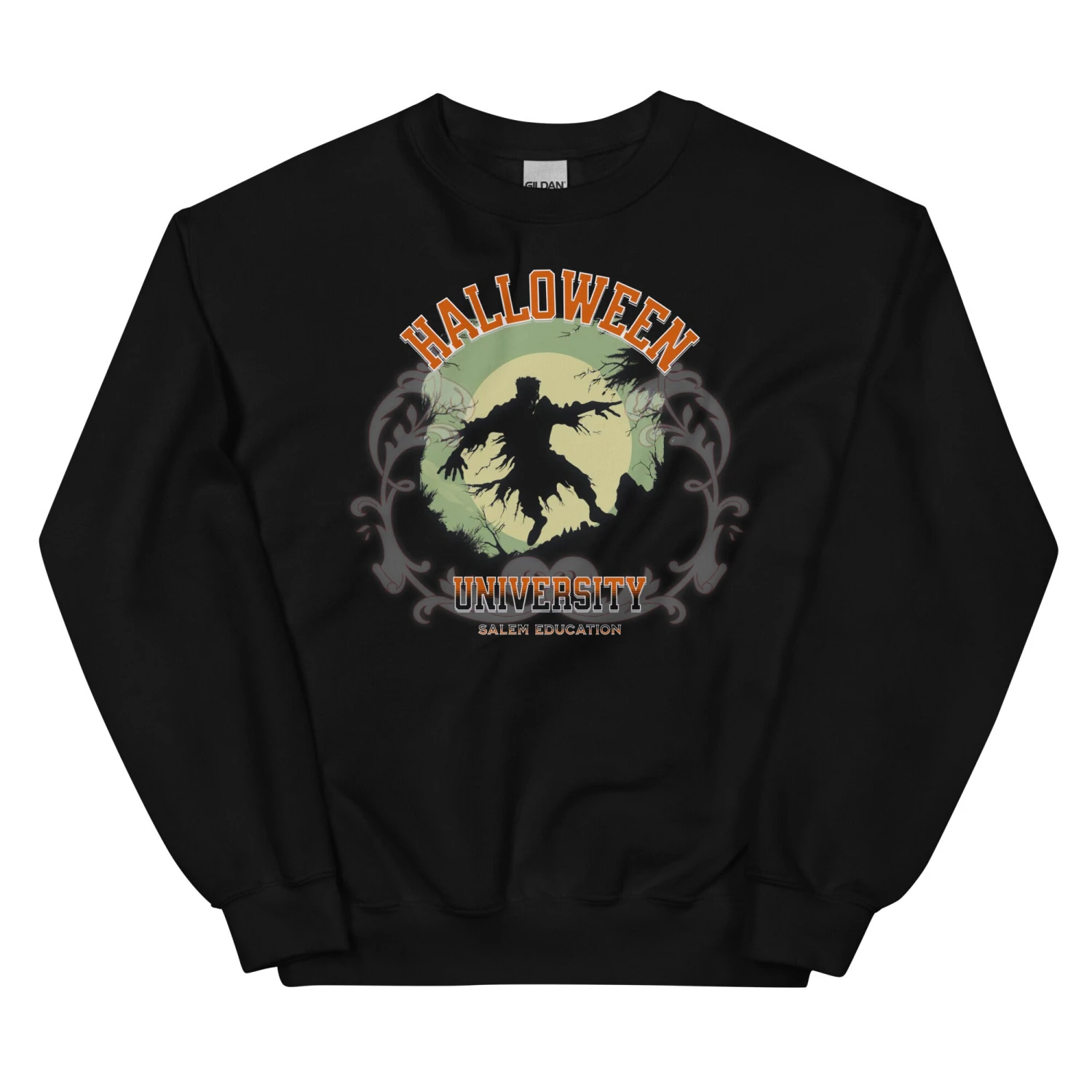 Halloween Sweatshirt, Crew Neck, Halloween Sweater, Sweatshirt, College, Happy Halloween 2023, Scary Season Retro Vintage 2 Halloween Sweatshirt, Crew Neck, Halloween Sweater, Sweatshirt, College, Happy Halloween 2023, Scary Season Retro Vintage - Image 2
