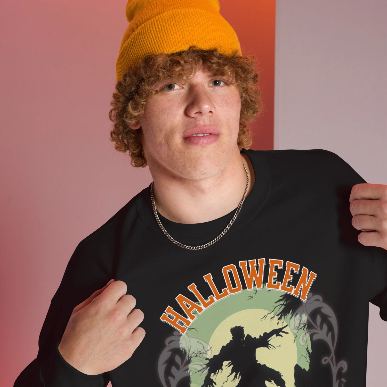 Halloween Sweatshirt, Crew Neck, Halloween Sweater, Sweatshirt, College, Happy Halloween 2023, Scary Season Retro Vintage 3 Halloween Sweatshirt, Crew Neck, Halloween Sweater, Sweatshirt, College, Happy Halloween 2023, Scary Season Retro Vintage - Image 3