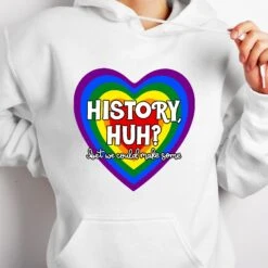 Heart History Huh T-Shirt Sweatshirt Hoodie, Red, White And Blue Sweatshirt Hoodie T-shirt, Book Lovers Gift, LGBTQ Gift, Bookish Sweatshirt -Fashion Clothing Store il fullxfull.5234000263 46ad