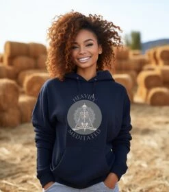 Heavily Meditated Yoga/Meditation Hooded Sweatshirt