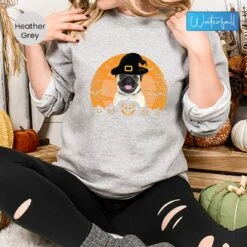 Pug Head Halloween, Pumpkin Dog Breed Lovers Sweatshirt, Costume Orange Pumpkin With Pug, Pug Mom Sweatshirt,Pug Halloween Long Sleeve Shirt -Fashion Clothing Store il fullxfull.5234224047 pvwv