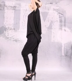 Black Woman Pants, Long Loose Oriental Pants, Extravagant Pants, Harem Pants, Loose Pants, Oriental Pants, Women's Pants, Gift- UM-040-VL -Fashion Clothing Store il fullxfull.601798126 lvt4